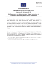 Statement by the Latvian EU Presidency on the abduction and illegal detention of Ukrainian citizens by the Russian Federation