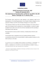 Statement by the Latvian EU Presidency on the death penalty in the United States of America