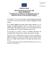 Statement by the Latvian EU Presidency on the abduction and illegal detention of Ukrainian citizens by the Russian Federation