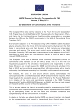 Statement by the Latvian EU Presidency in response to the presentation by Ms. A. Kane, High Representative for Disarmament Affairs, United Nations Office for Disarmament Affairs (UNODA)