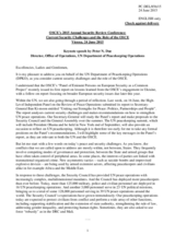 Keynote Speech by Mr. Peter N. Due, Director, Europe and Latin America Division, Office of Operations