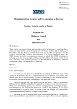 Statement by H.E. Mr. Lamberto Zannier, OSCE Secretary General Statement by H.E. Mr. Lamberto Zannier, OSCE Secretary General
