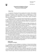 Statement by the Delegation of Ukraine on the situation in and around Ukraine