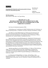 Beschluss Nr. 4/15 des Forums für Sicherheitskooperation