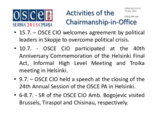 Report on the activities of the Chairperson-in-Office