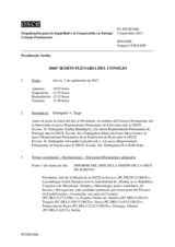 Diario de la 1066ª Sesión plenaria del Consejo Permanente 