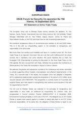 Statement by the Luxembourgian EU Presidency in response to the presentations by Ms. G. Nystuen, Ms. E. Kytömäki and by Mr. P. Holtom