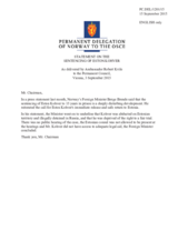 Statement by the Delegation of Norway on the sentencing of Estonian police officer Mr. E. Kohver