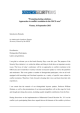 Secretary General's Security Days address