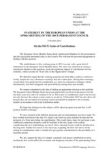 Statement by the Luxembourgian EU Presidency in response to the report by the Chairperson of the Informal Working Group on Scales of Contributions