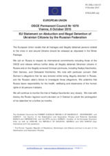 Statement by the Luxembourgian EU Presidency on the abduction and illegal detention of Ukrainian citizens by the Russian Federation