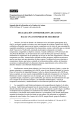 Declaración conmemorativa de Astana: Hacia una comunidad de seguridad 