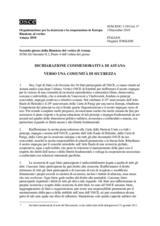 Dichiarazione commemorativa di Astana: Verso una comunità di sicurezza 