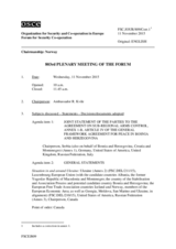 Journal of the 803rd Plenary Meeting of the Forum for Security Co-operation