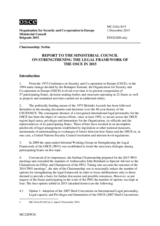 Report to the Ministerial Council on Strengthening the Legal Framework of the OSCE in 2015