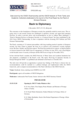 Side Event: Launch of the Final Report by the Panel of Eminent Persons