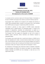 Statement by the Luxembourgian EU Presidency on the violation by the OSCE Office of Democratic Institutions and Human Rights of its mandate