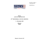 Final List of Participants