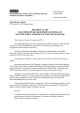 Forum for Security Co-operation Decision No. 3/04