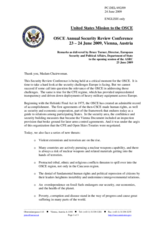 US Statement by Mr. Turner, Director, European Security and Political Affairs, Department of State