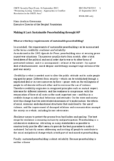 Session 4, Statement by Prof. Hans J. Giessmann, Executive Director of the Berghof Foundation