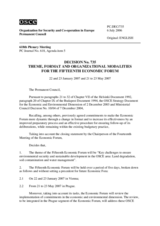 Permanent Council Decision No. 735