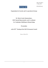 Report by the Special Representative and Co-ordinator for Combating Trafficking in Human Beings, Dr. Maria Grazia Giammarinaro