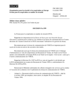 Le Forum pour la coopération en matière de sécurité Decision No 5/99