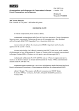Il Foro di cooperazione per la sicurezza Decisione N.5/99