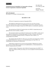 El Foro de Cooperación en materia de Seguridad Decisión Nº 5/99