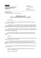 Beschluss Nr. 588 Mandat der OSZE-präsenz in Albanien