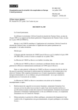 Le Conseil permanent Decision No 305