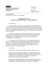 Beschluss Nr. 852 Mandat des OSZE-Büros in Tadschikistan