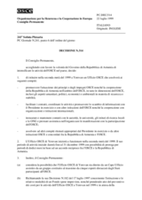 Il Consiglio Permanente Decisione N.314