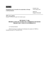 Décision No 1186 du Conseil permanent