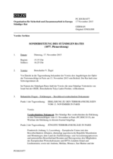 Journal der 1077. Sondersitzung des Ständigen Rates