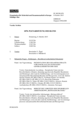 Journal der 1070. Plenarsitzung des Ständigen Rates 