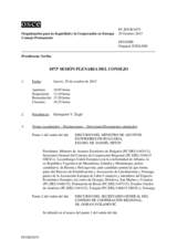 Diario de la 1073ª Sesión plenaria del Consejo Permanente 