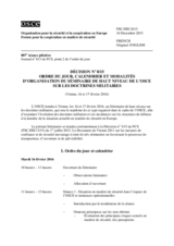 Décision No 8/15 du Forum pour la coopération en matière de sécurité