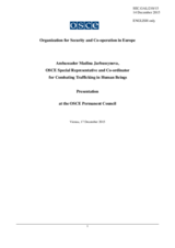 Report by the OSCE Special Representative and Co-ordinator for Combating Trafficking in Human Beings, Ambassador Madina Jarbussynova