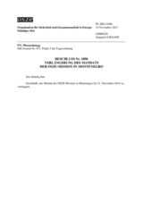 Beschluss Nr. 1096 des Ständigen Rates