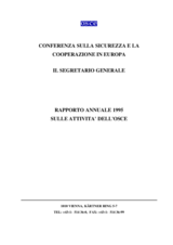 OSCE Rapporto Annuale 1995