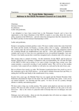 Address by the Minister for Foreign Affairs of Germany, H.E. Frank-Walter Steinmeier