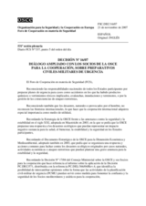 Forum for Security Co-operation Decision No. 6/07 (es)