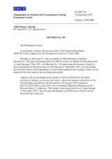 Permanent Council Decision No. 187