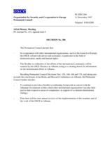 Permanent Council Decision No. 206