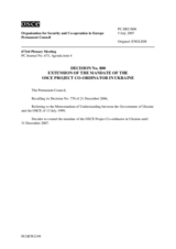 Permanent Council Decision No. 800