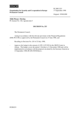 Permanent Council Decision No. 253