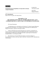 Permanent Council Decision No. 799 (es)