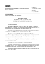 Permanent Council Decision No.771 (sl)